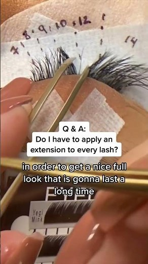Do You Have to Apply an Extension to Every Lash? | Beginner Lash Artist Retention Tips and Tricks