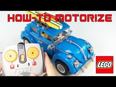 HOW TO Motorize Lego Volkswagen Beetle #10252 DIY