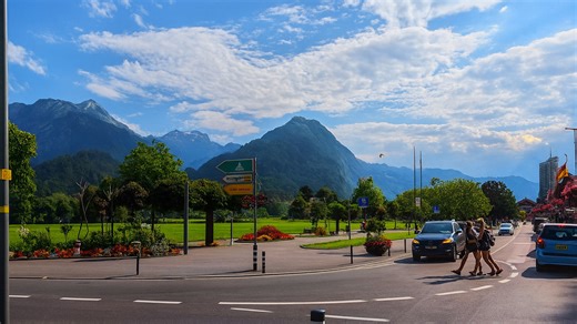 Great Beauty of Interlaken, Switzerland – Walking Tour 4K