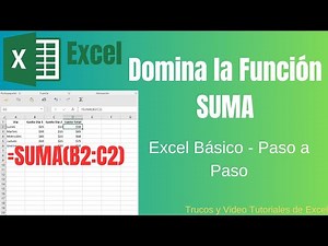 Dominar la Función SUMA en Excel en Minutos Paso a Paso con Ejemplos Prácticos Excel Básico 2