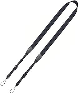 Camera Neck Strap/Thin Camera Strap or Binoculars Strap Black