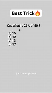 971K views · 3K reactions | Percentage Math Tricks  | Percentage Shortcuts  . . . #Math #mathtrick #viralreels | Exam Approach | Facebook