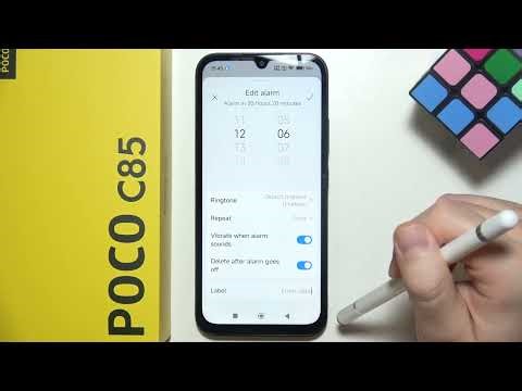 Poco C85: How to Set Up Alarm Clock
