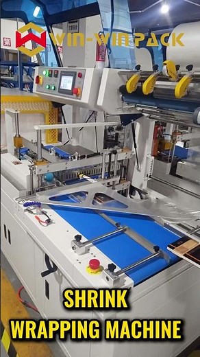 A live demonstration of a fully automatic sealing and shrinking machine for packaging books #shrots