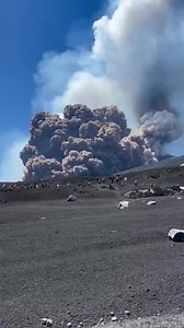 Mount Etna in Italy suddenly explodes! 🌋🇮🇹 #Volcano #Etna #Italy #Nature #Eruption | Visual Disturbance