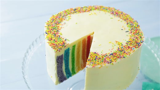 Rainbow Vertical Layer Cake