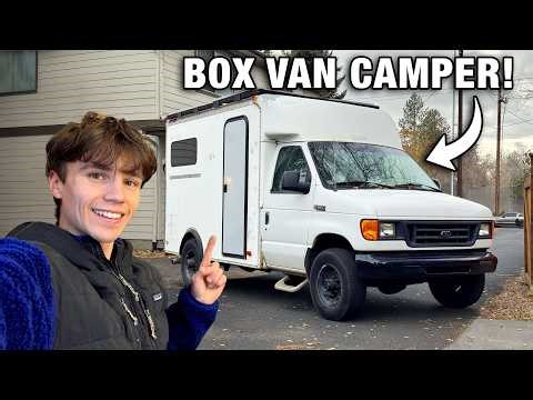TRANSFORMING A Box Van Into a Tiny Home | E350 Van Conversion