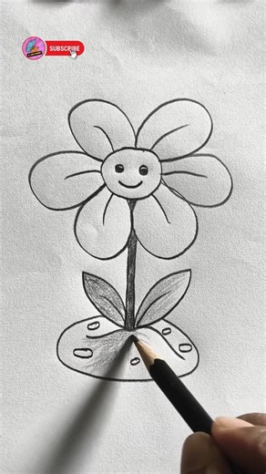 Flower drawing shorts #flowers #art #drawing