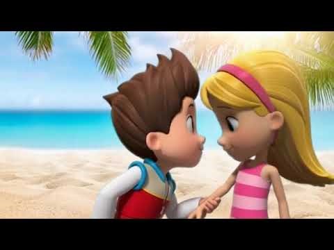 PAW PATROL Ryder and Katie's Love Vacation. 👦👩🏼💖🏝️🏖️