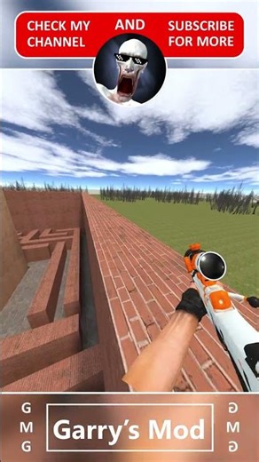 Funny SCP 096 chase jn maze #shorts #usa #gmod #shorts
