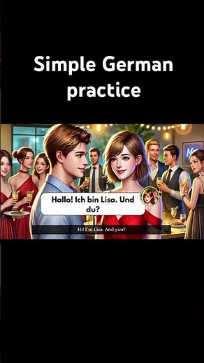 Learn German with simple dialogues. For beginners: GermanA1 level