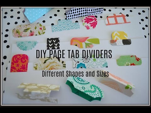 DIY Page Tab Dividers | Different Ways | Make Your Own | USE YOUR PAPER SCRAPS | HOW TO