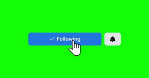 Facebook Follow Button Green Screen Video Video MOV Template Free Download - Pikbest