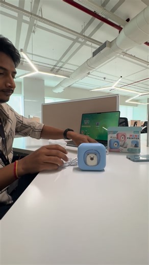 Rahul Kumar on Instagram: "Mini printer milla hai dosto #bangalore #cristmas #bihar #office #secretsantagift"