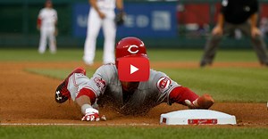 Speedster Billy Hamilton gets creative to steal 3rd base