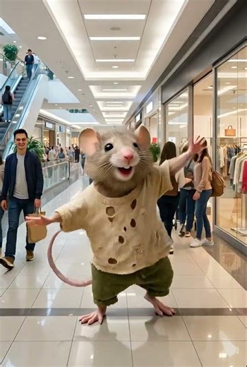 Tiny Mouse Big Moves 🐭🔥#mouse #ratatouille #viral #funny #ai #viral