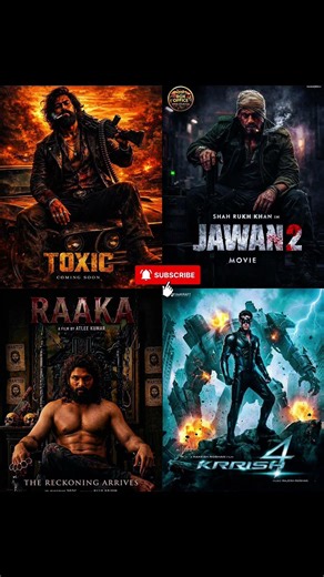 🎬🔥 Toxic vs Jawan 2 vs Raaka vs Krrish 4 💣 BOX OFFICE WAR 💥 Kaun Banega KING? 👑🔥#bollywood #short 👑💥