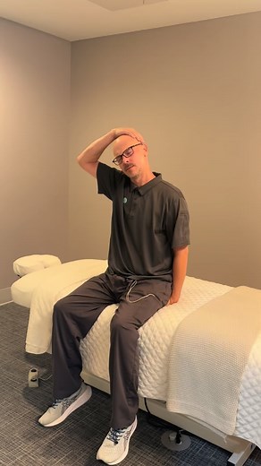 Nothing ruins a day like neck tension.. but this stretch helps ease it wherever you are  Do it anytime to feel a little lighter and keep those massage results lasting longer 欄 Try it now, or save it for later! #squeeze #massage #massagetherapy #selfcare #stretch #necktension #wegotyourback | Squeeze | Facebook