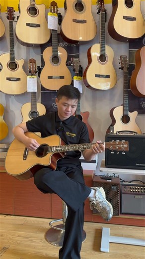 Đàn Guitar Acoustic Acutis AA100CE | Gỗ Nguyên Tấm 3 Mặt | Tích Hợp EQ | Họa Tiết Khảm Bắt Mắt
