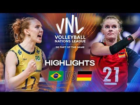 Brazil 🇧🇷 vs. Germany 🇩🇪 - Quarter Final | VNL 2025 - Full Match