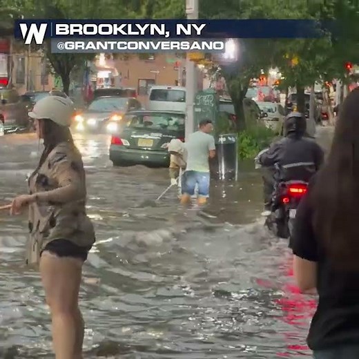 Streets turned to RIVERS in New York City