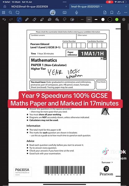 The infamous final question #chemistry #alevels #revision #gcse #fyp #maths #mathstock #speedrun #gcsemaths