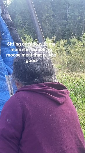 Moose meat #fyp #reztok #nativetiktok #mymom #eduane1241