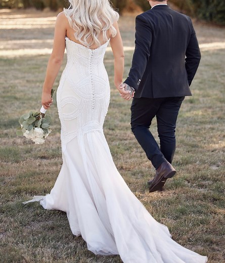 1.8K views | With over 78K dresses listed on Stillwhite, we are blessed to see thousands of different wedding celebrations  We adore seeing the love shared amongst newlyweds on their special day, just like Hannah and her new husband 懶 If you'd like to learn more about Hannah’s gown and how it made her feel on her big day, visit https://www.stillwhite.com/330061-annette-of-melbourne ✨ | Stillwhite | Facebook