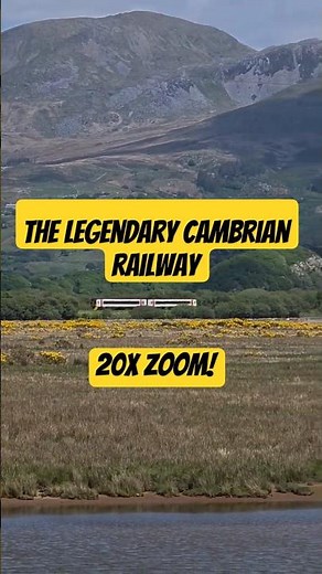 Train Speeding Through Welsh Mountains | 20x Zoom @ 1 Kilometer Distance
