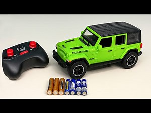 Unboxing First Aid Ambulance Car Emergency, Gear Police Car, RC Official License Rubicon Jeep