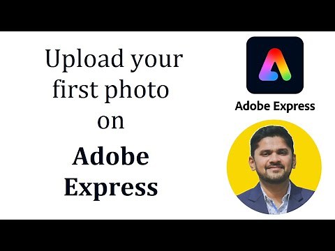 How to upload your first photo on Adobe Express | Adobe Express Tutorial | Amit Thinks