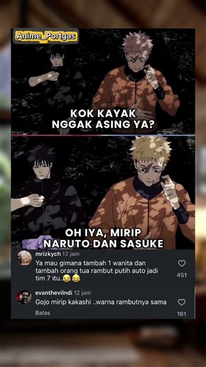 JADI KEINGET KENANGAN MASA LALU❤️ #anime #jujutsukaisen #naruto