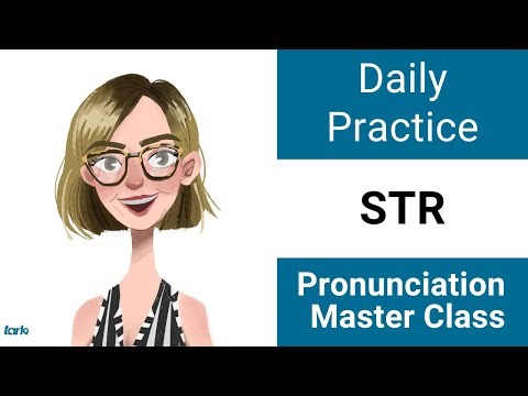 S & R Blends Shadowing Practice STR Beginning - American English Daily Pronunciation Master Class