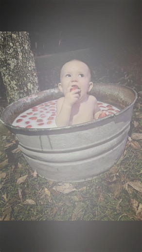 53 reactions · 9 comments | She loved her strawberry milk bath shoot almost as much as I like the outcome. So cute  #cute #cutebaby #strawberry #photoshoot #milk #bath #outside #adorable #one #year #old | Tiffany Brooke Hartman | Facebook