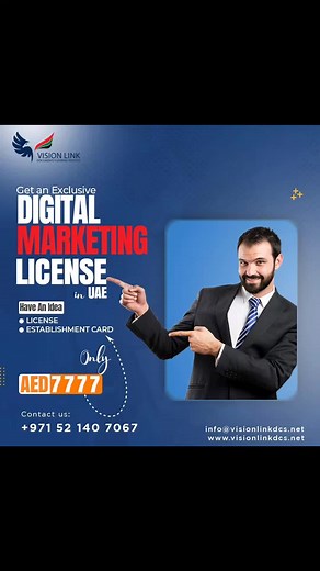 UAE Digital Marketers, it's time to Level Up with the all-new.. 🔑 Unlock endless opportunities as you obtain your Digital Marketing License, endorsed by industry leaders and recognized across the UAE🇯🇴🇯🇴. just starting out, this certification is your key to staying ahead in the dynamic world of digital marketing. ☎️ 971 52 140 7067 📩 info@visionlinkdcs.net 📎 www.visionlinkdcs.net 📌 Sheikh Zayed Road Dubai UAE, Dubai, United Arab. #CareerBooster #CertificationJourney #UnlockDigitalSuccess
