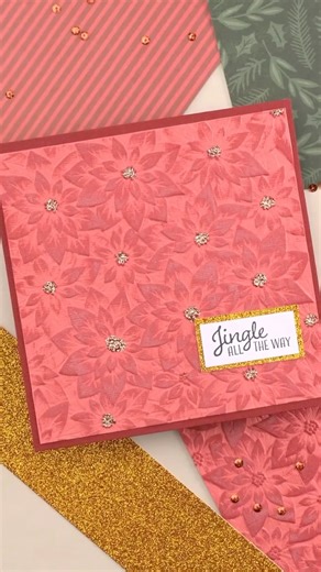 Vaessen Creative | Add depth and elegance to your Christmas cards with embossing folders! Simple, stylish, and oh so festive! 🎅💌 Article numbers: Embossing... | Instagram