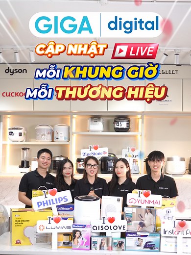 Cập nhật ngay lịch live siêu HOT từ nhà GIGA để không bỏ lỡ bất kỳ deal hời nào nhé 😍#gigadigital #gigavn#hoplongecommerce