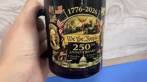 USA 250th Anniversary Coffee Mug, “We The People” 250th U.S. Anniversary Mugs, 1776-2026 U.S. Independence Anniversarys, 250 Anniversarys Coffee Mug for Patriots Collectors & Father's Day Gift (White)