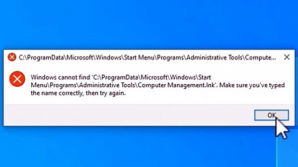 Solved - Computer Management.lnk is missing when right-clicking 'Computer' under File Explorer