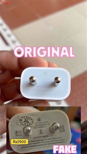 apple adapter original vs fake|Original apple charger