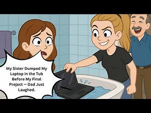 My Sister Dumped My Laptop in the Tub Before My Final Project — Dad Just Laughed.