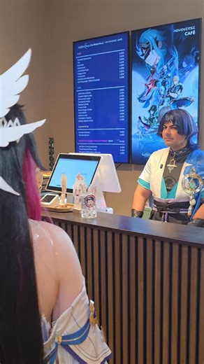 Senpai Panjo on Instagram: "How dare you asking me such a private question??? Columbina: @miss.jetski Wanderer: @senpai_panjo #cosplay #genshinimpact #scaramouche #columbina"