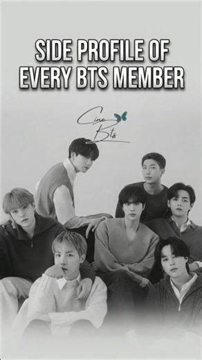 SIDE PROFILE OF BTS #bts #btsot7forever #btsarmy #jungkook #taehyung #btsmember #btsshorts #fyp
