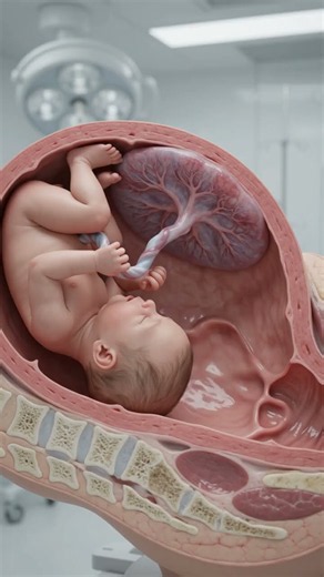 The Final 10s Before Baby Is Born 😳👶#pregnancy #3danimation #humananatomy #childbirtheducation