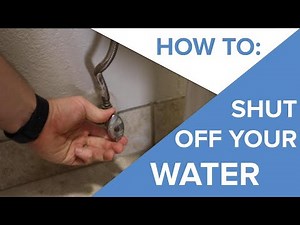 How to Shut Off Your Water - Angle Stops