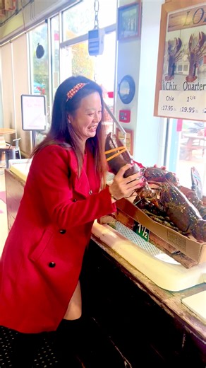 Wow Wow Wow🤩🤩🤩 Jumbo Lobster 🦞 只需$16.95每磅～ 这个超有份量的十磅龍蝦🦞 就在我們New England ~