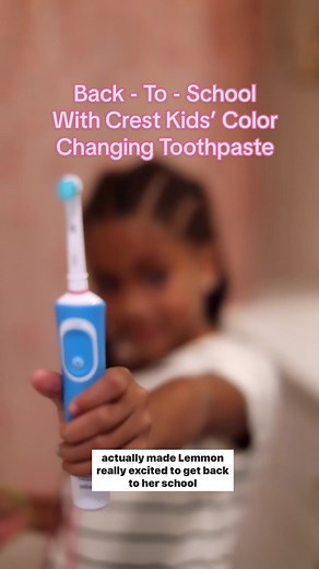Can you believe it’s back-to-school season? #CrestPartner Neither can I! I was nervous to see how Lemmon would do with the transition, but @Crest Kids’ Color Changing Toothpaste gave us a little morning win to make the transition easier! This is the only toothpaste that changes colors to encourage brushing for 2 whole minutes. I call that a parenting win, worthy of letterboard recognition! Make brushing fun for the kids (and easier for you!) this back-to-school season with Crest Kids! #ConquerCa