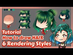 How To Draw: Anime Hair ~ 6 Styles 【 Tutorial 】