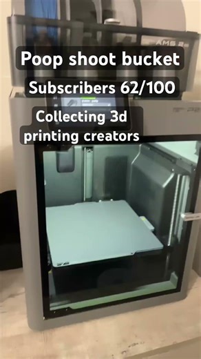 Poop shoot bucket #3dprinting #bambulab #3dprinted #makerworld ￼