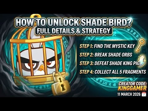 How To Unlock New Shade Bird in ab2 and how to use shade birds (11 march 2026) (kinggamer)